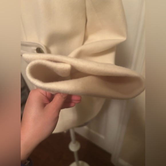 NWT Banana Republic Wool-blend Peacoat XS Off White - Picture 6 of 9